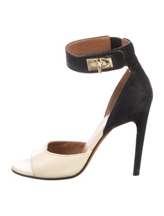 Givenchy Leather Colorblock Pattern Sandals