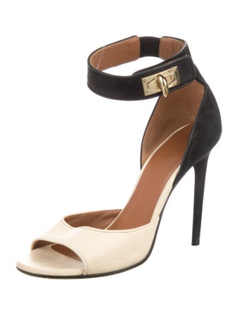 Givenchy Leather Colorblock Pattern Sandals