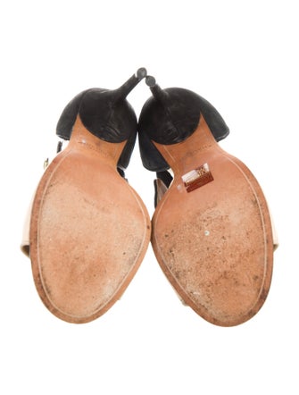 Givenchy Leather Colorblock Pattern Sandals