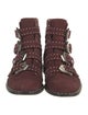 Givenchy Suede Studded Accents Combat Boots