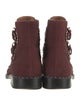 Givenchy Suede Studded Accents Combat Boots