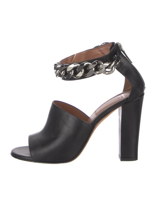 Givenchy Leather Chain-Link Accents D'Orsay Pumps