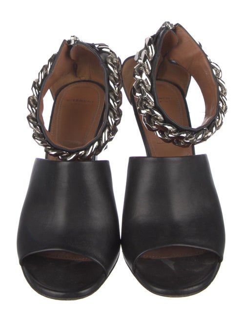 Givenchy Leather Chain-Link Accents D'Orsay Pumps
