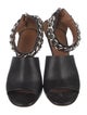 Givenchy Leather Chain-Link Accents D'Orsay Pumps