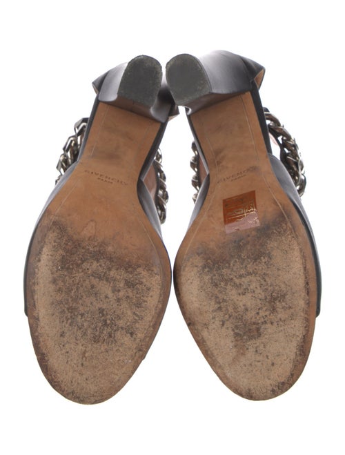 Givenchy Leather Chain-Link Accents D'Orsay Pumps
