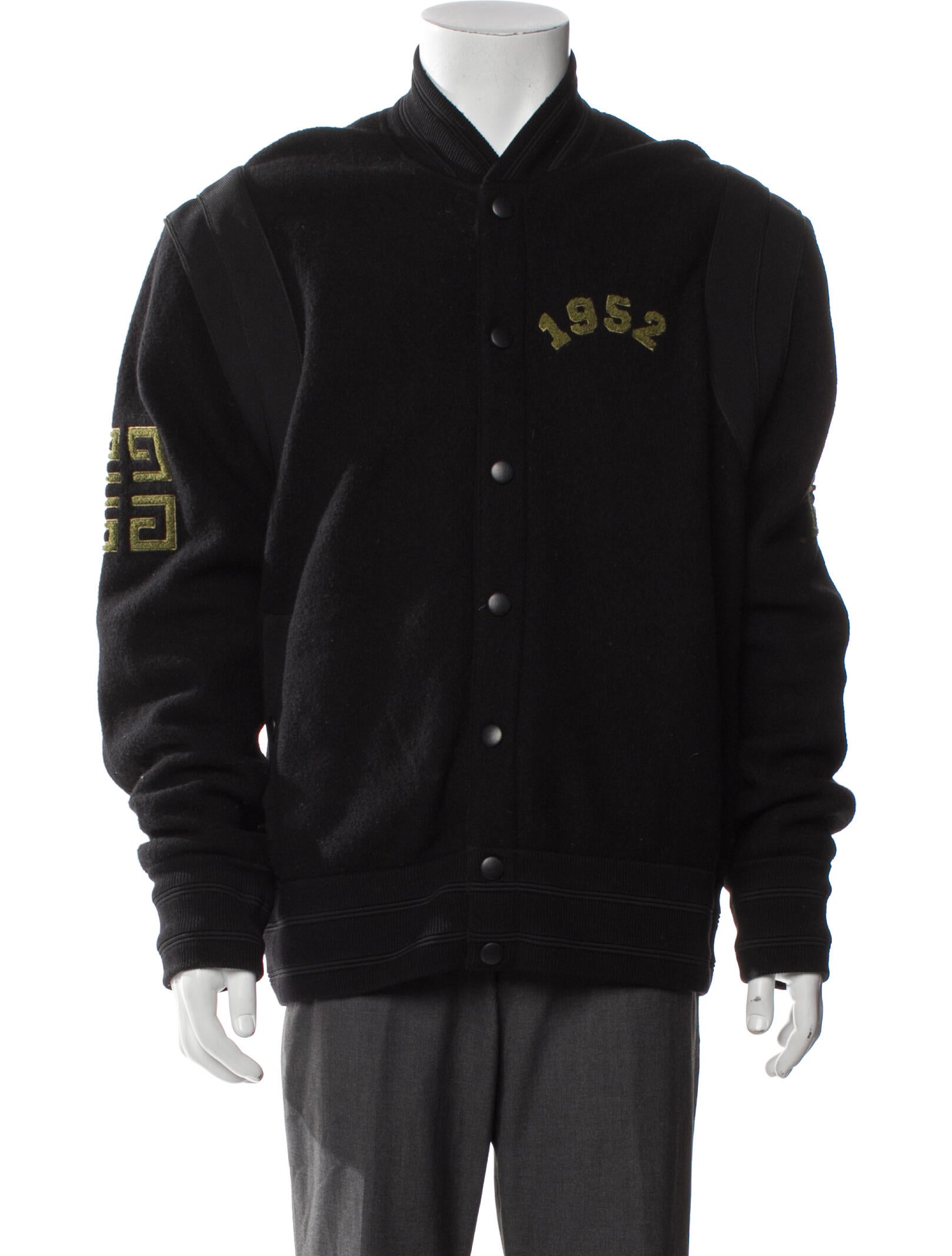 Givenchy Wool Graphic Print Varsity Jacket