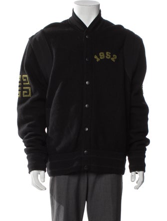 Givenchy Wool Graphic Print Varsity Jacket