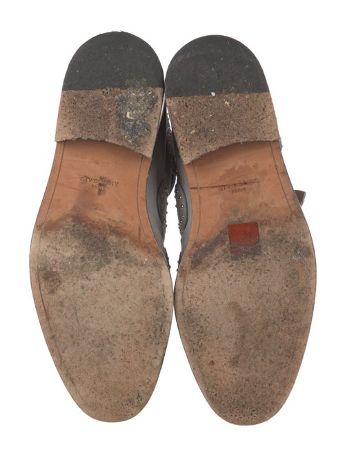 Givenchy Suede Colorblock Pattern Combat Boots