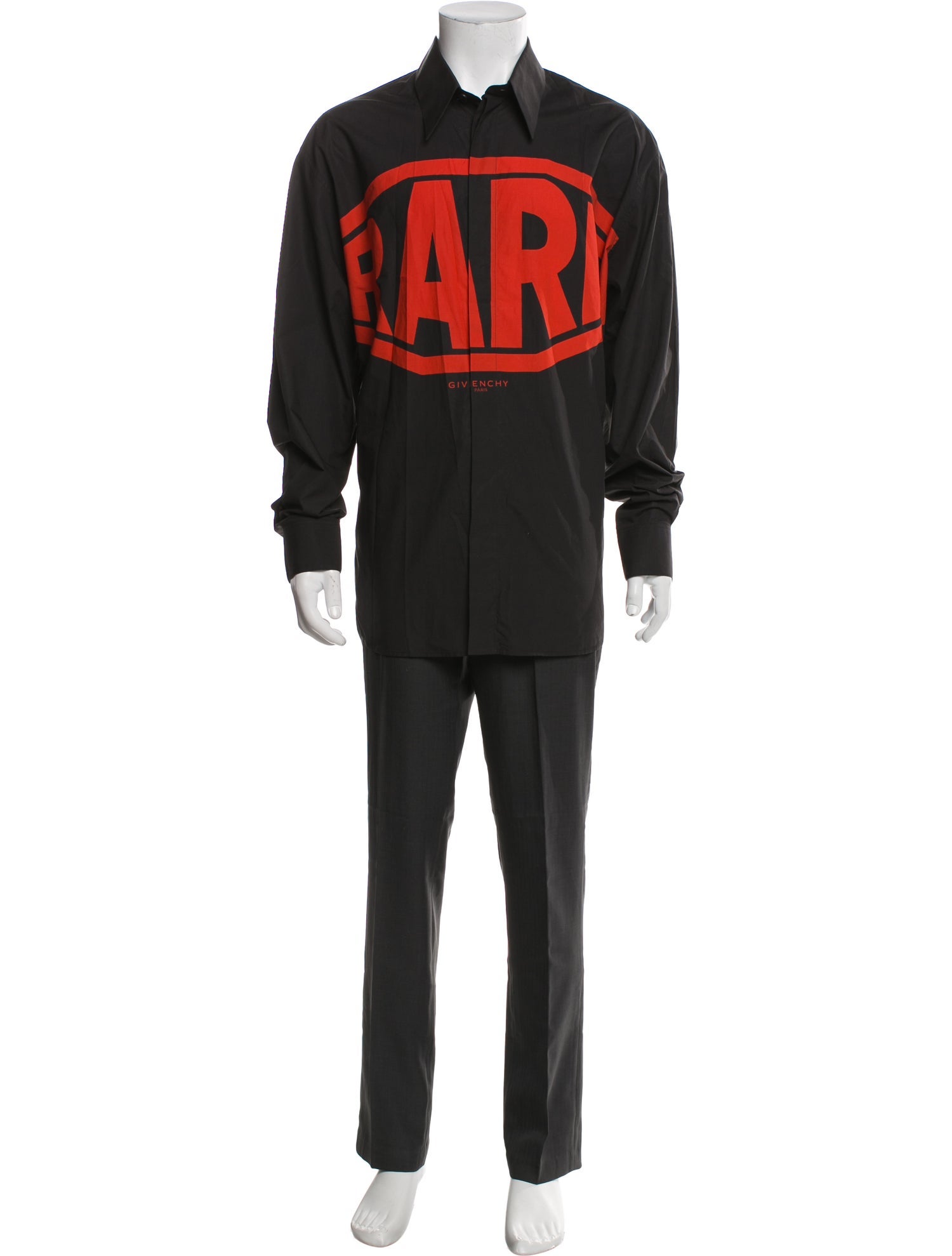 Givenchy Graphic Print Long Sleeve Shirt