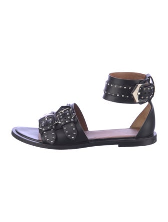 Givenchy Leather Studded Accents Sandals