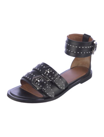 Givenchy Leather Studded Accents Sandals