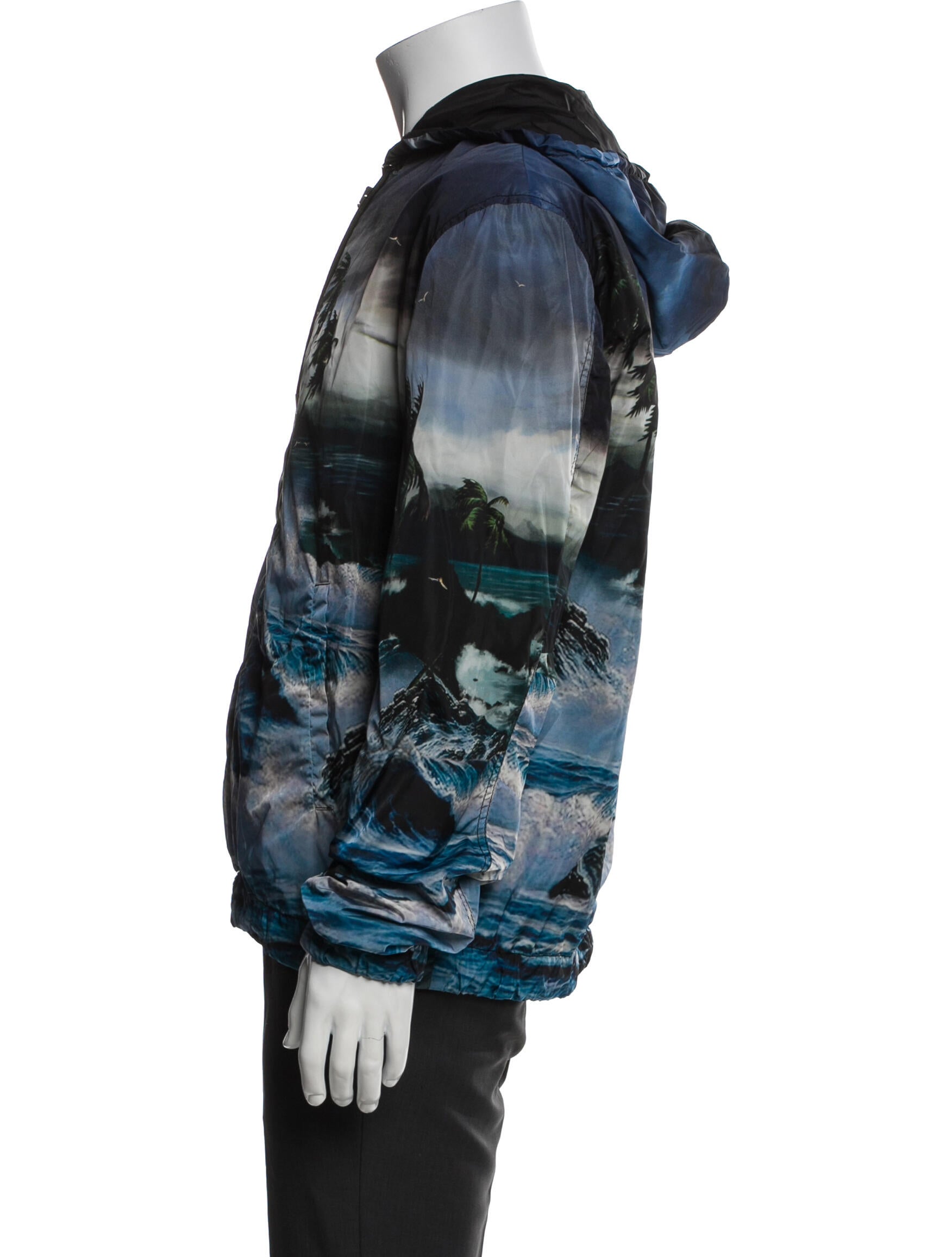 Givenchy Graphic Print Puffer Coat