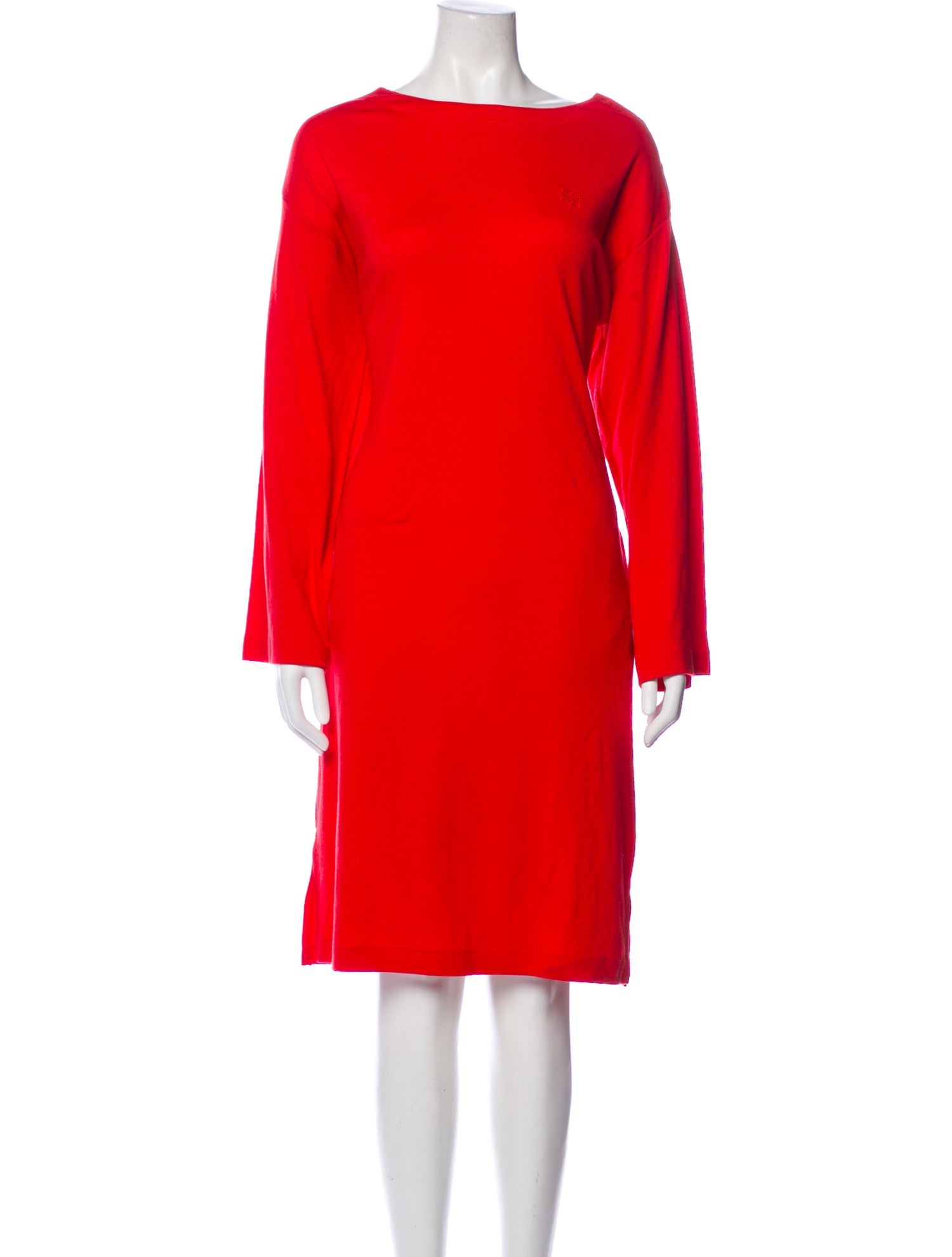 Givenchy Bateau Neckline Knee-Length Dress