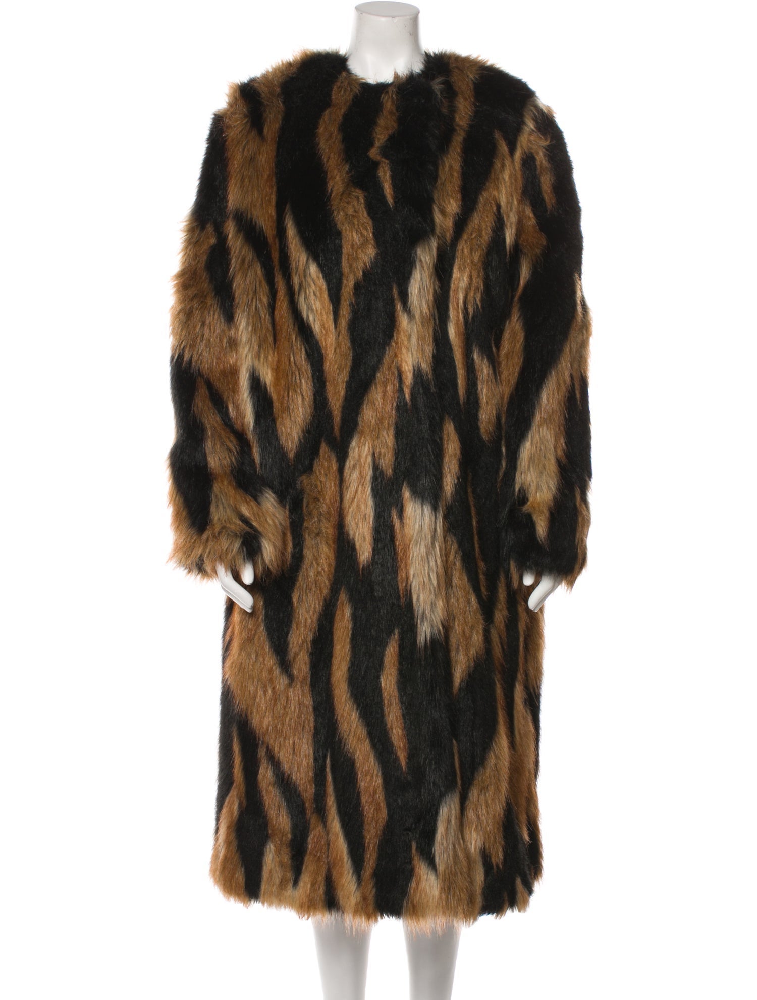 Givenchy Animal Print Faux Fur Coat