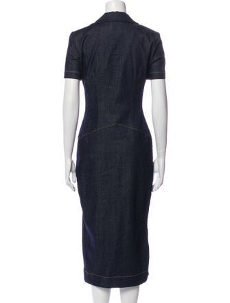 Givenchy V-Neck Midi Length Dress