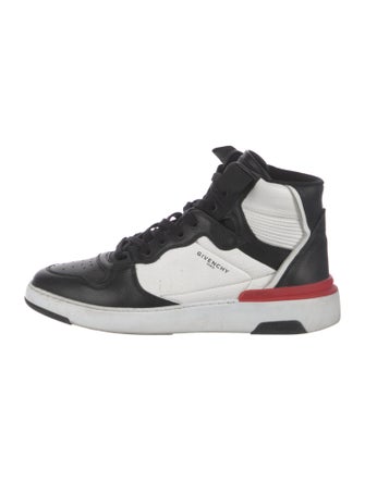 Givenchy Leather Colorblock Pattern Sneakers