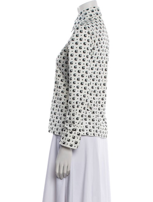 Givenchy Silk Printed Button-Up Top