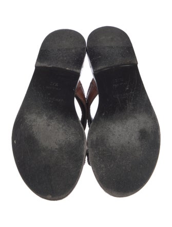 Givenchy Embossed Leather Slides