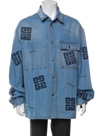 Givenchy Graphic Print Denim Jacket