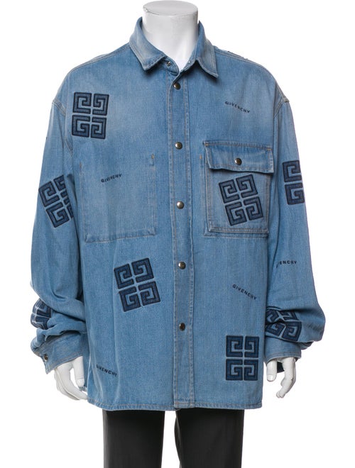 Givenchy Graphic Print Denim Jacket