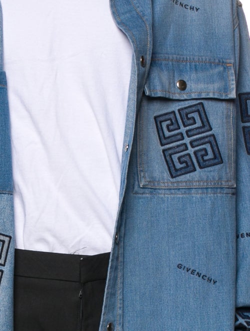 Givenchy Graphic Print Denim Jacket