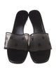 Givenchy Mesh Leather Trim Embellishment Slides