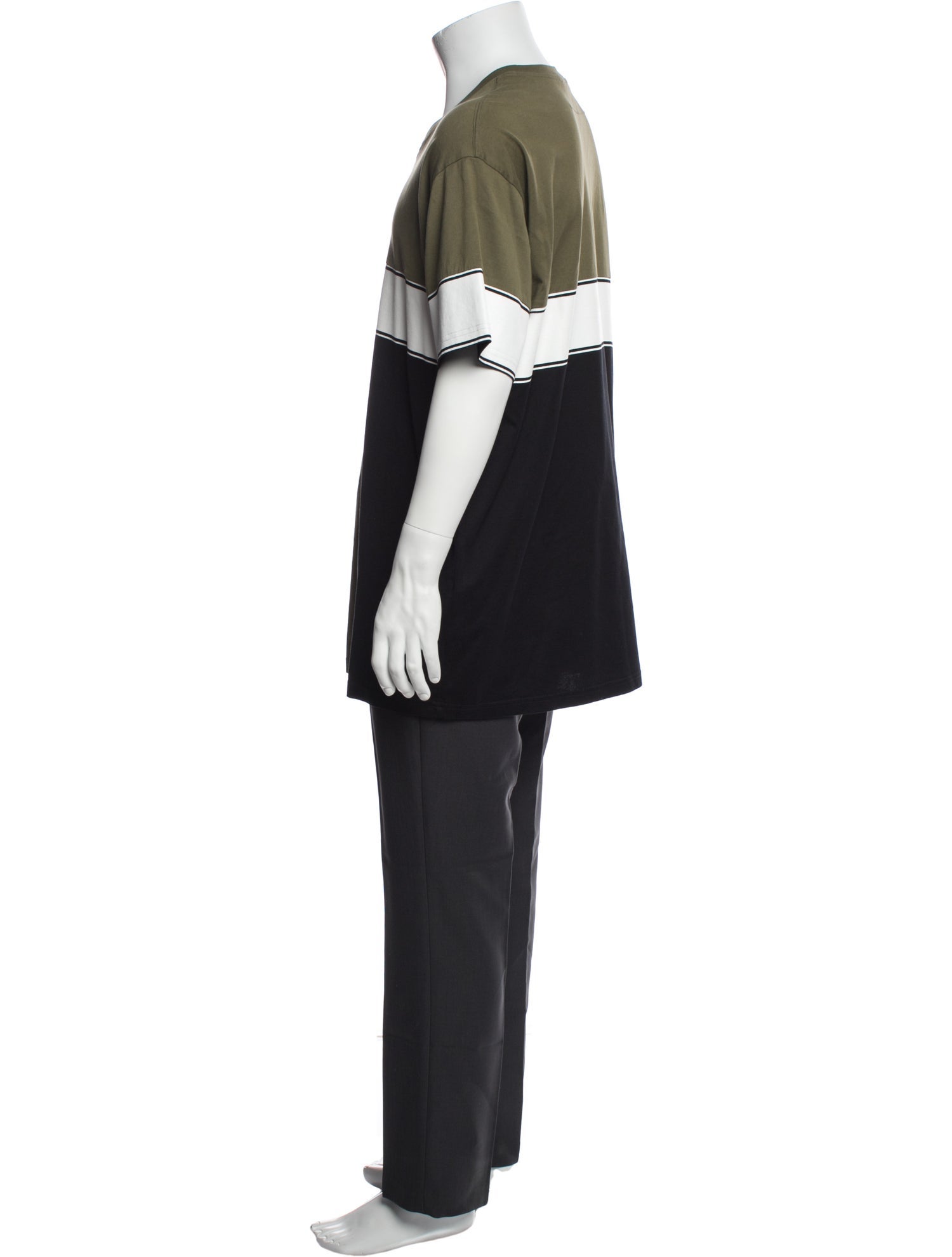 Givenchy Colorblock Pattern Crew Neck T-Shirt