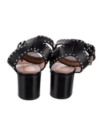 Givenchy Leather Studded Accents Sandals
