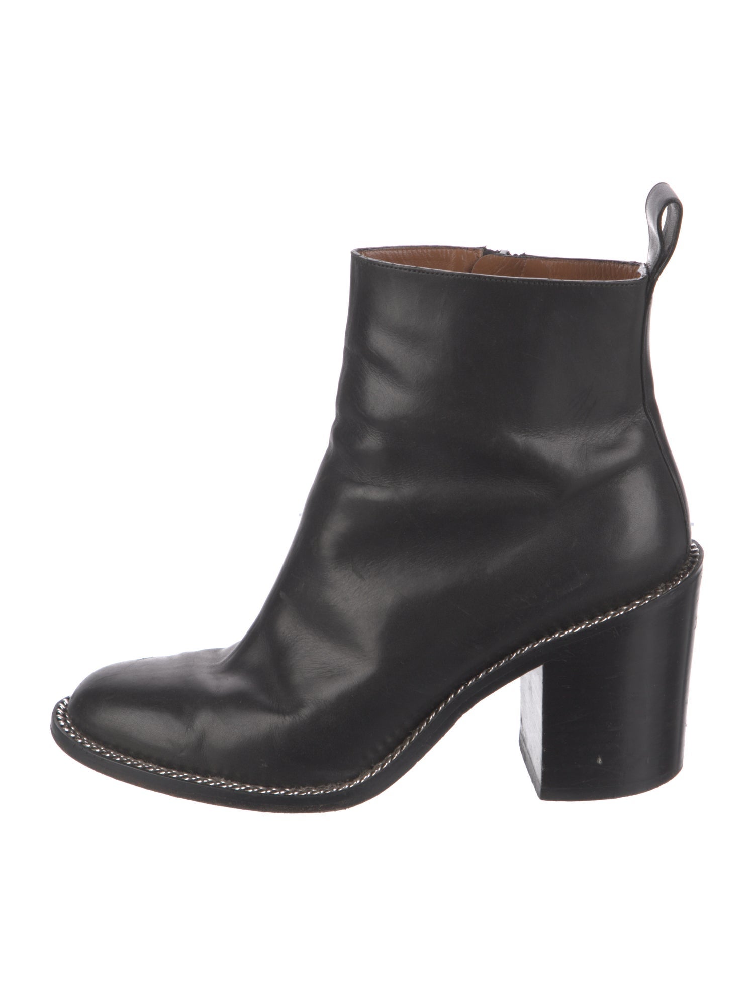 Givenchy Leather Chain-Link Accents Boots
