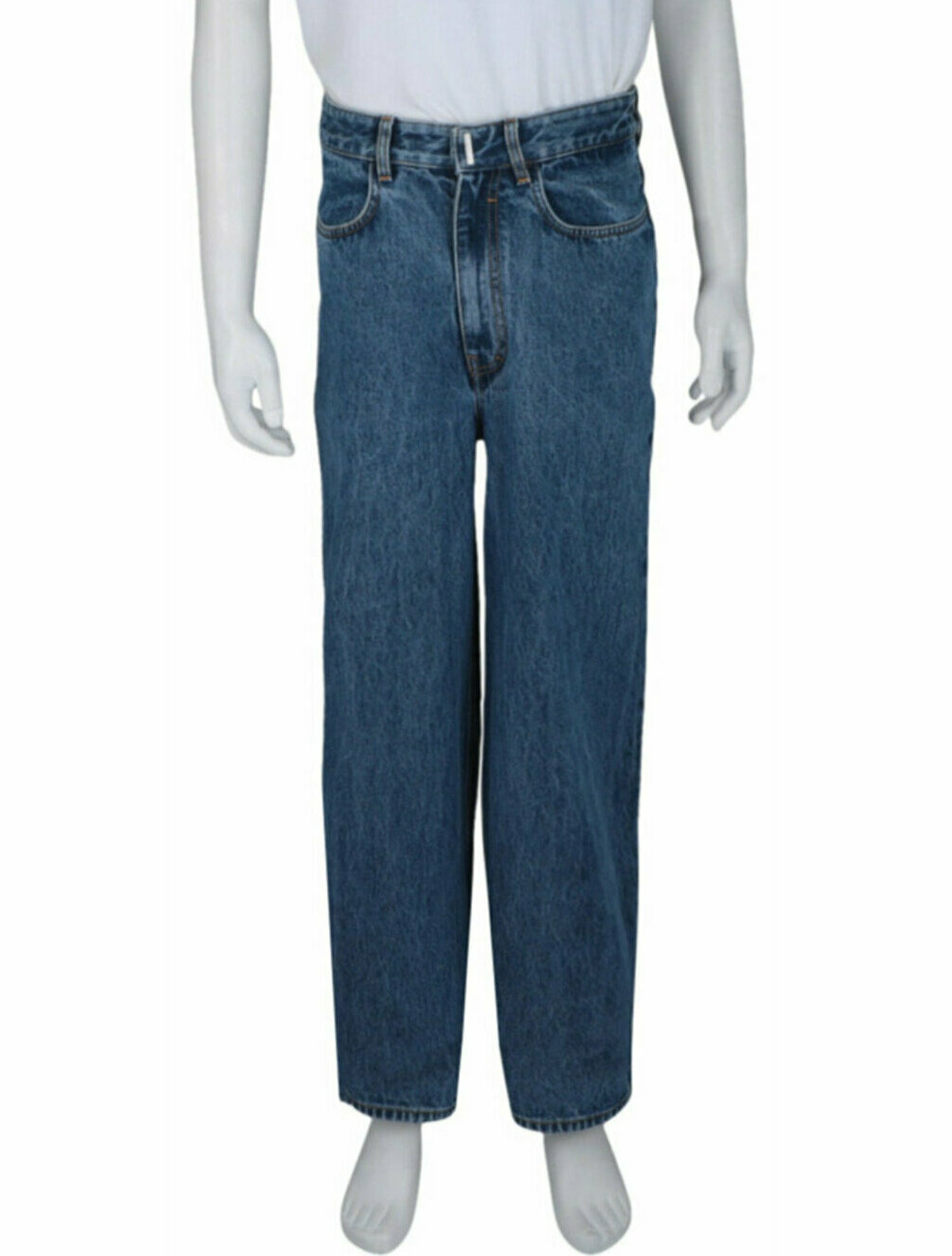 Givenchy Solid Relaxed Fit Jeans w/ Tags
