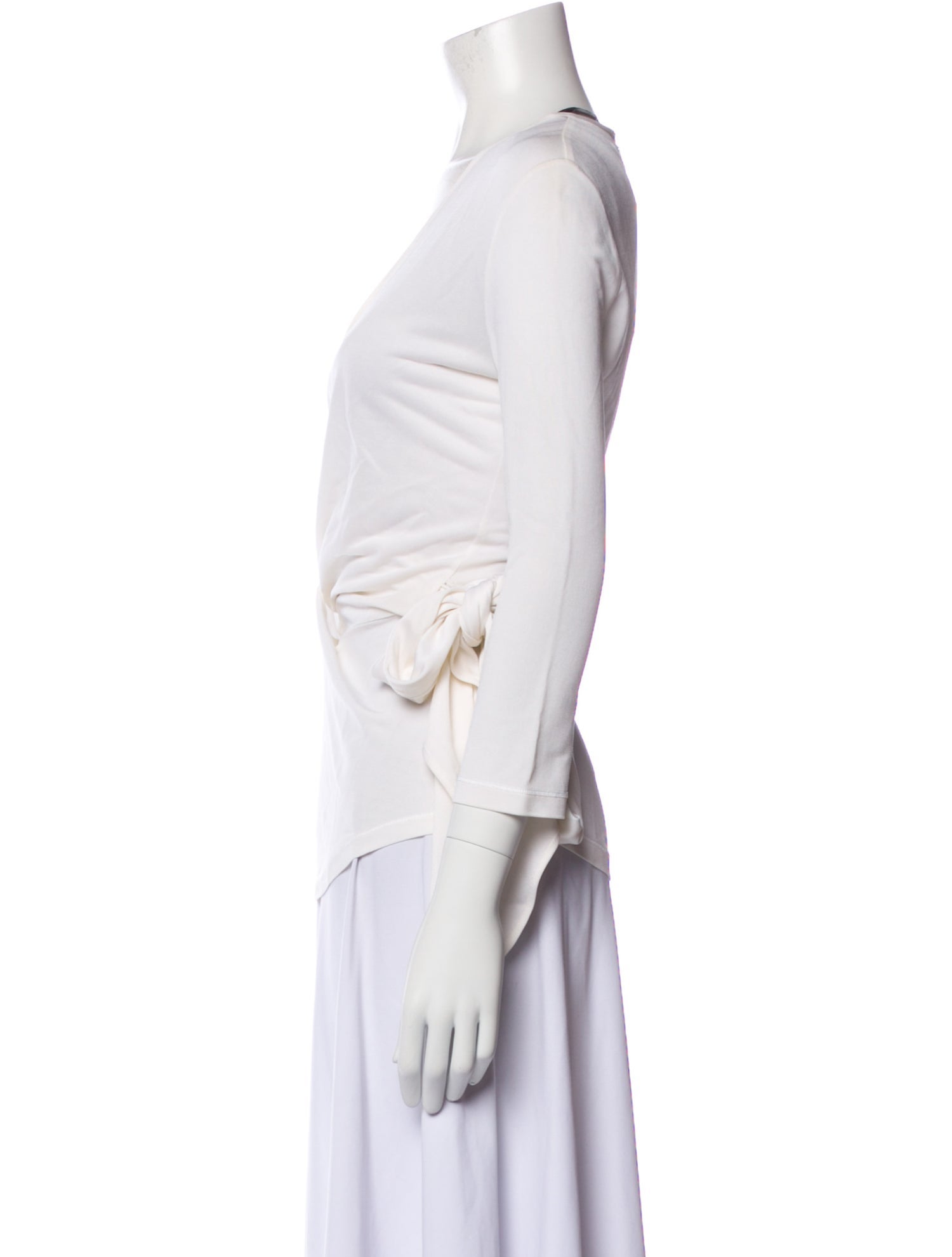 Givenchy V-Neck Three-Quarter Sleeve Blouse