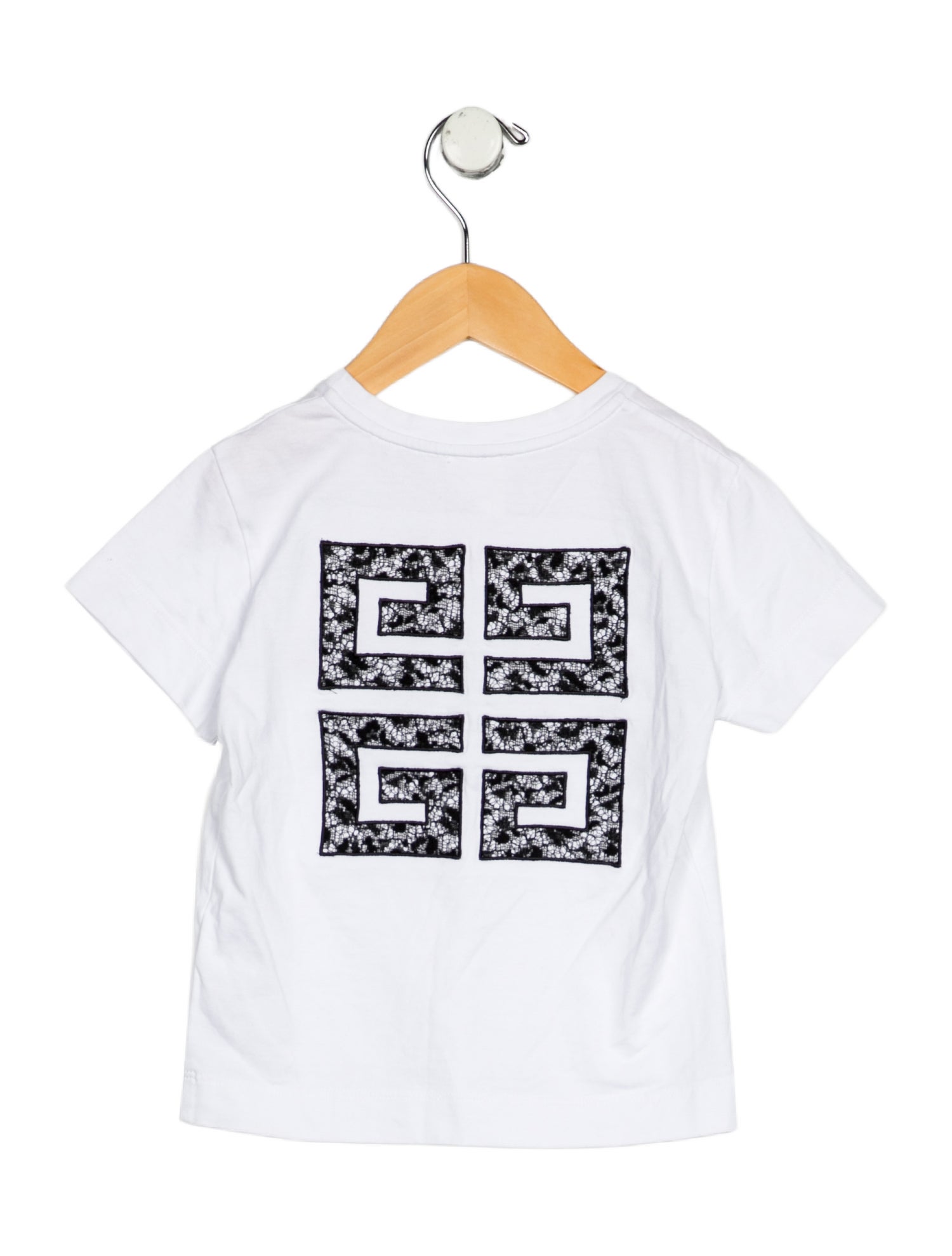 Givenchy Girls' Short Sleeve Embroidered Shirt