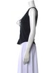 Givenchy Scoop Neck Sleeveless Crop Top