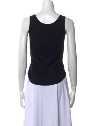 Givenchy Scoop Neck Sleeveless Crop Top