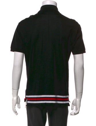 Givenchy Striped Collar Polo Shirt