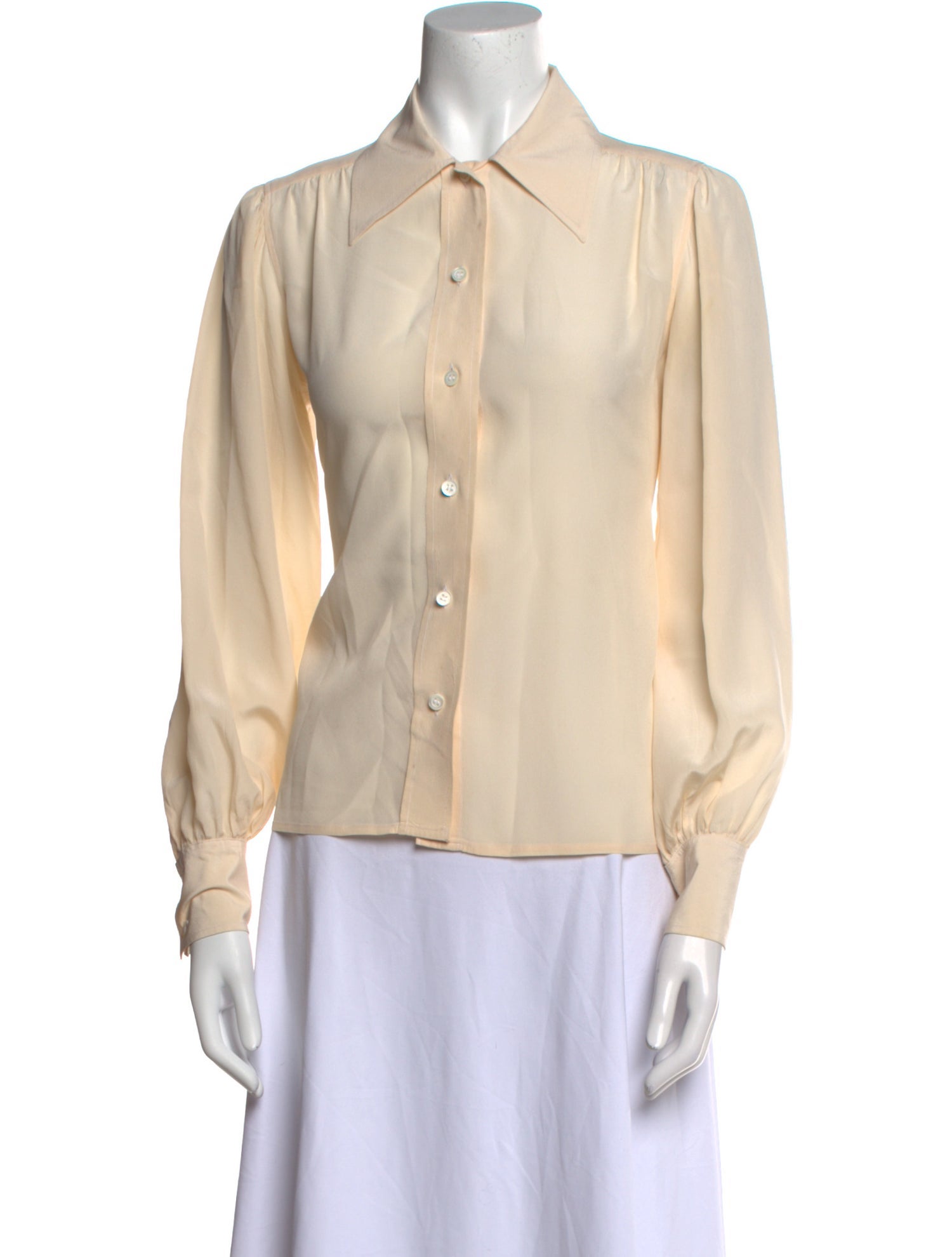 Givenchy Vintage Long Sleeve Button-Up Top