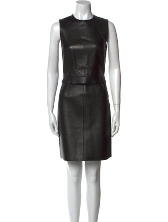 Givenchy Leather Knee-Length Dress