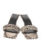 Givenchy Snakeskin Animal Print Slides
