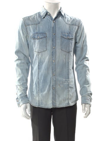 Givenchy Casual Shirts Long Sleeve Denim Shirt S