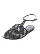 Givenchy Lace Lace Pattern T-Strap Sandals