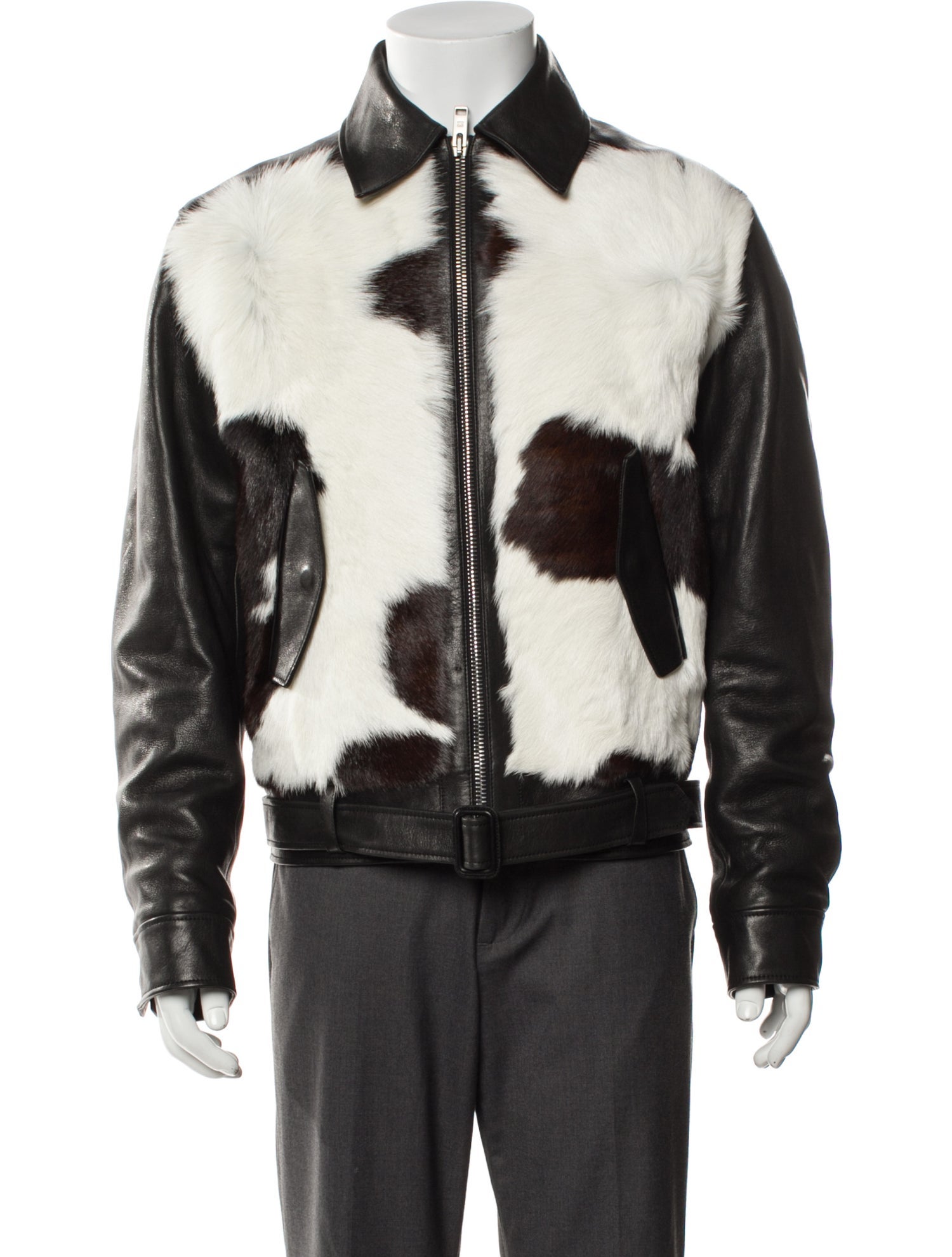 Givenchy Calfskin Animal Print Moto Jacket w/ Tags