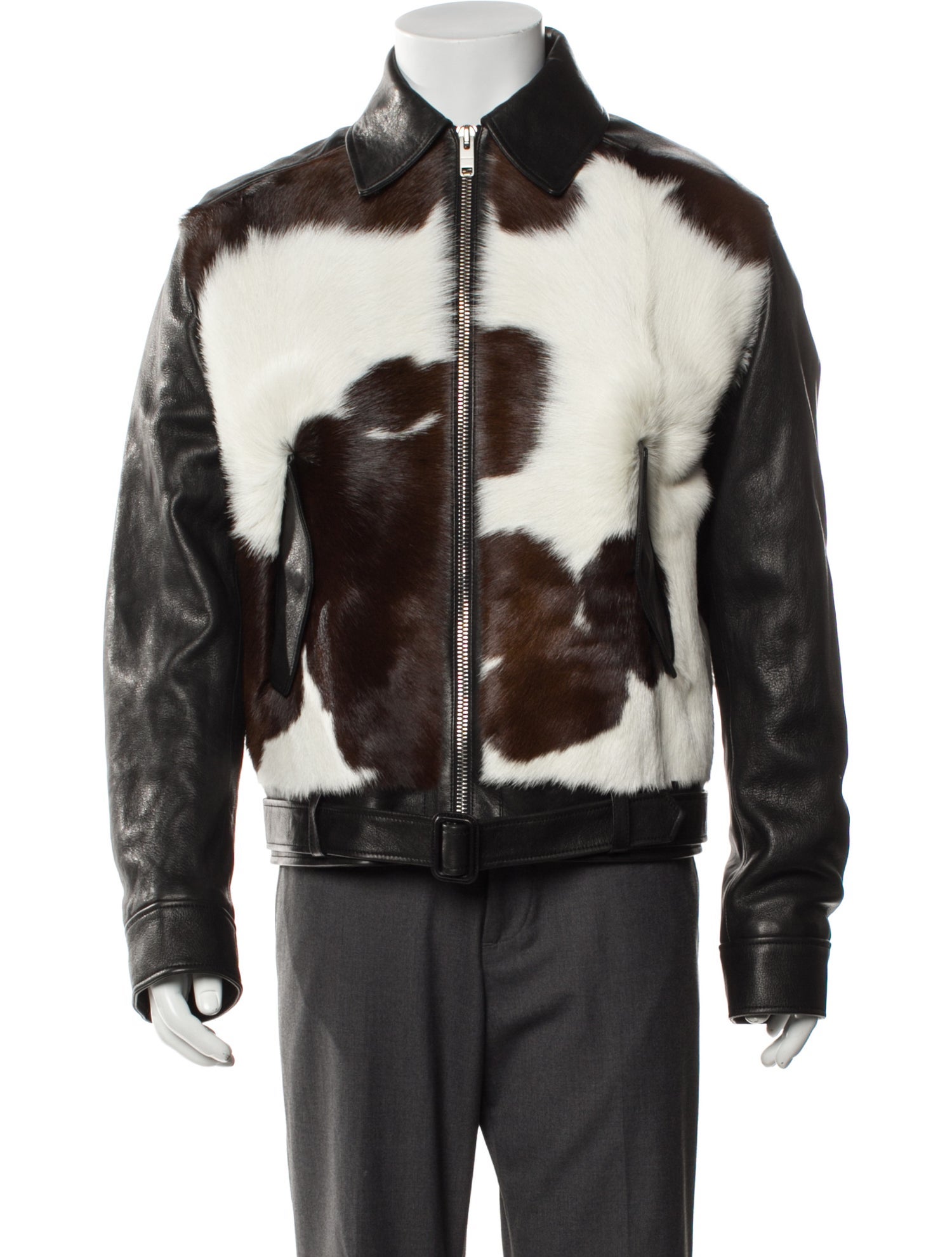 Givenchy Calfskin Animal Print Moto Jacket w/ Tags