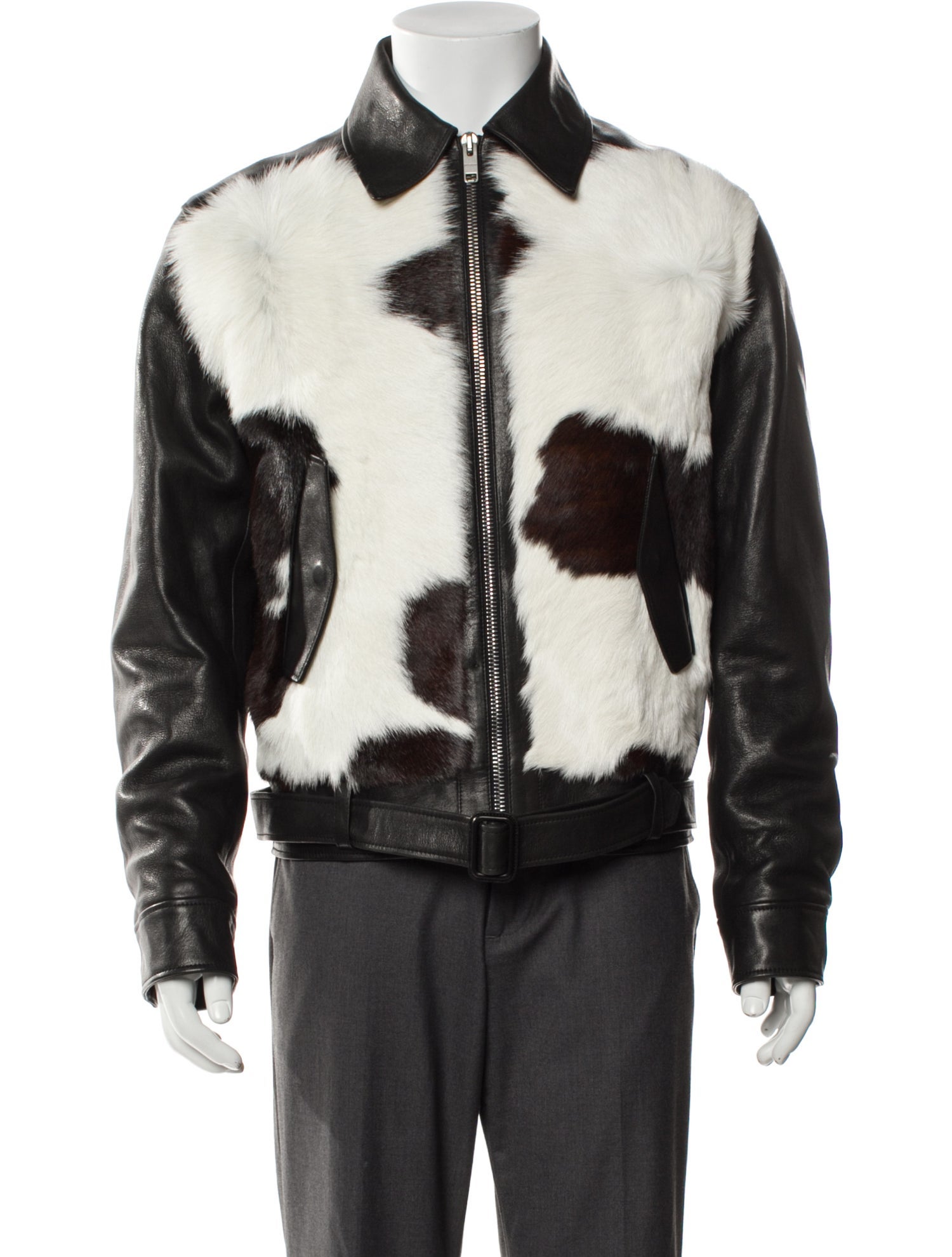 Givenchy Calfskin Animal Print Moto Jacket w/ Tags