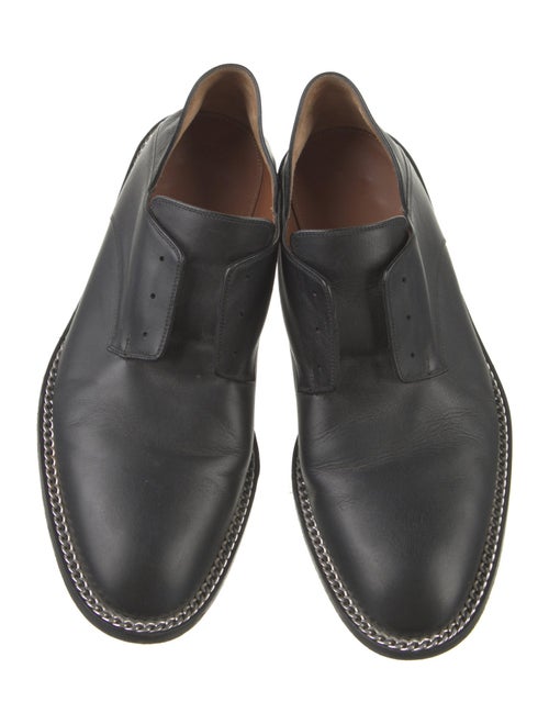 Givenchy Leather Chain-Link Accents Oxfords