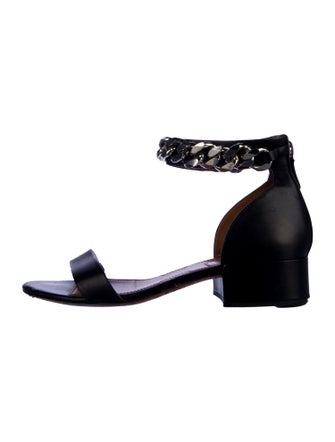 Givenchy Leather Chain-Link Accents D'Orsay Pumps