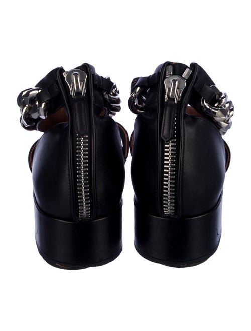 Givenchy Leather Chain-Link Accents D'Orsay Pumps