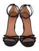 Givenchy Suede Crystal Embellishments Sandals