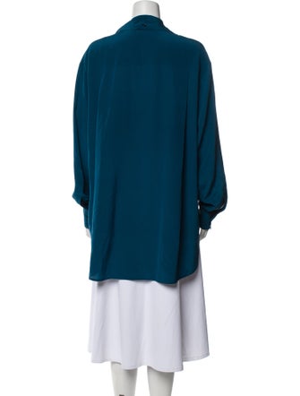 Givenchy Silk Mock Neck Blouse