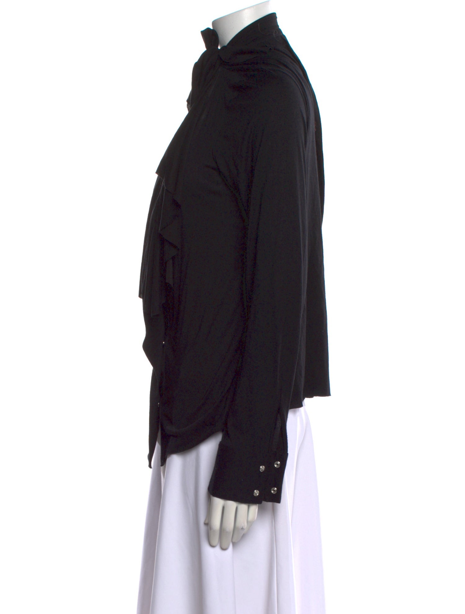 Givenchy V-Neck Long Sleeve Blouse