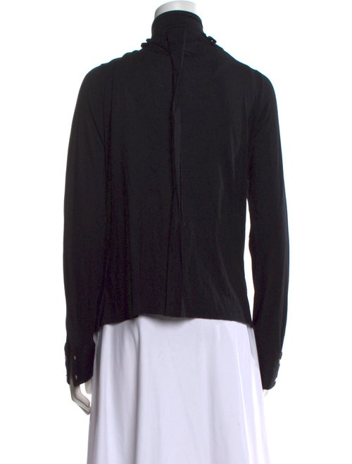 Givenchy V-Neck Long Sleeve Blouse